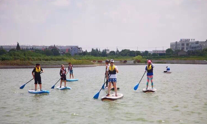 皮劃艇練習(xí)中