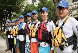 我們皮劃艇小隊的隊伍