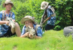 女孩子參加廣西軍事夏令營的收獲