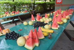 營地精心準(zhǔn)備的水果