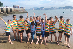 海邊合照