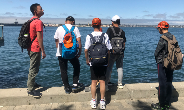 海邊游玩