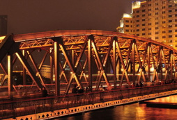 上海市區(qū)最大的一座鋼鐵橋--外白渡橋