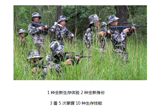 暑期野戰(zhàn)軍野生存夏令營中訓練的英姿(圖文)