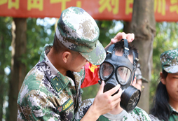 防毒面具訓練