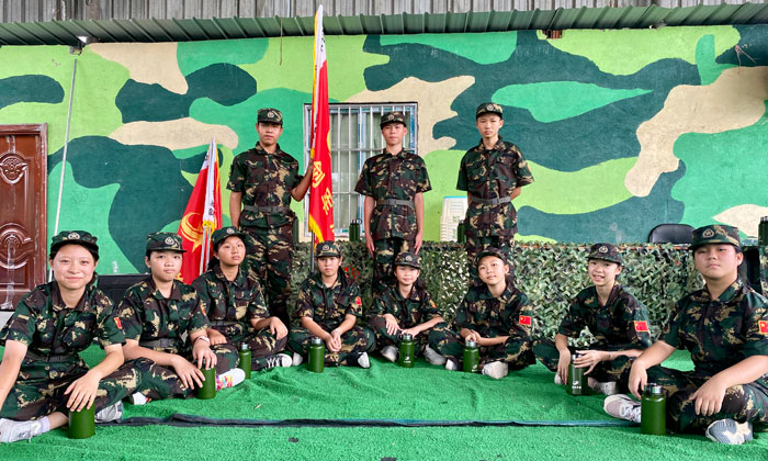 坐著歇息